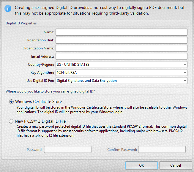 how to create a digital signature in pdf xchange